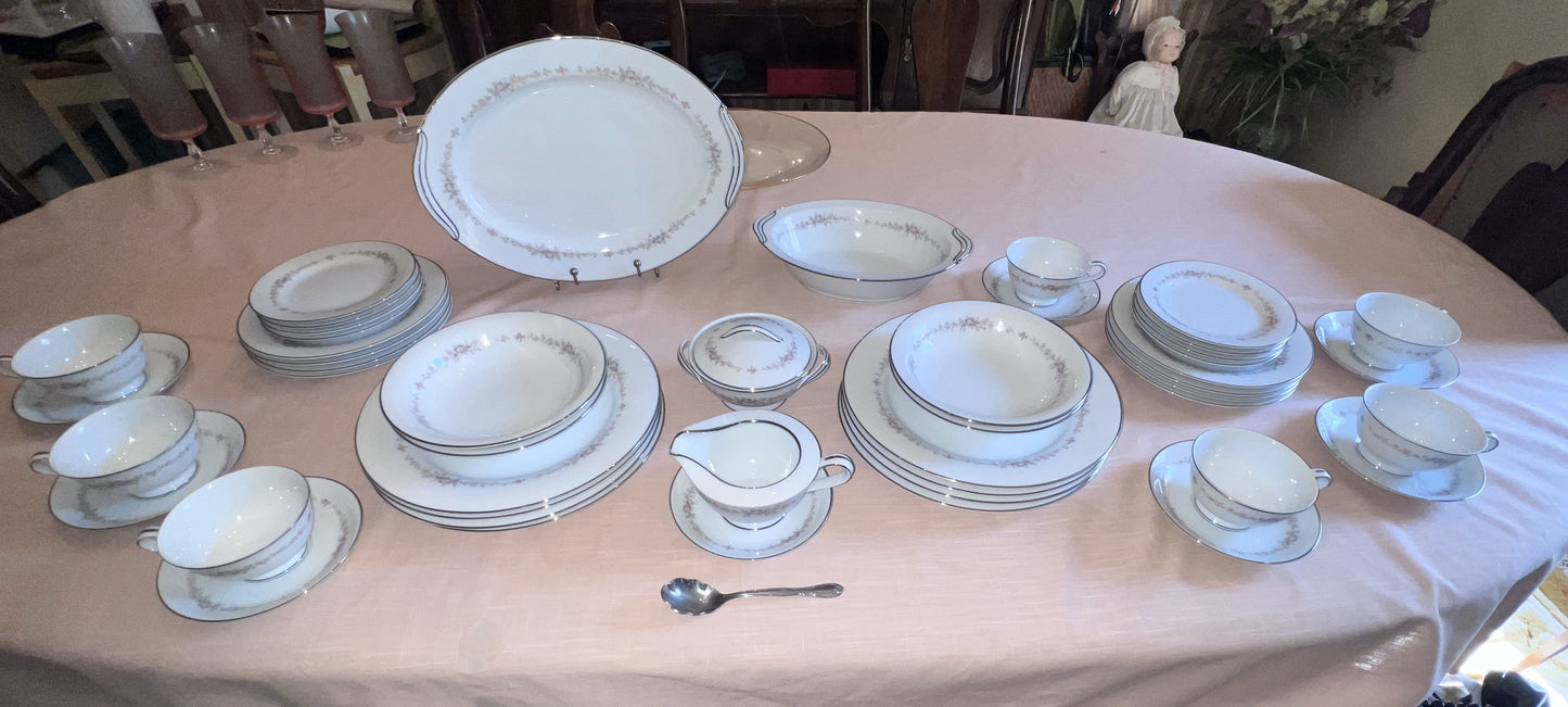 48pc set - Vintage Noritake Rosepoint China Set