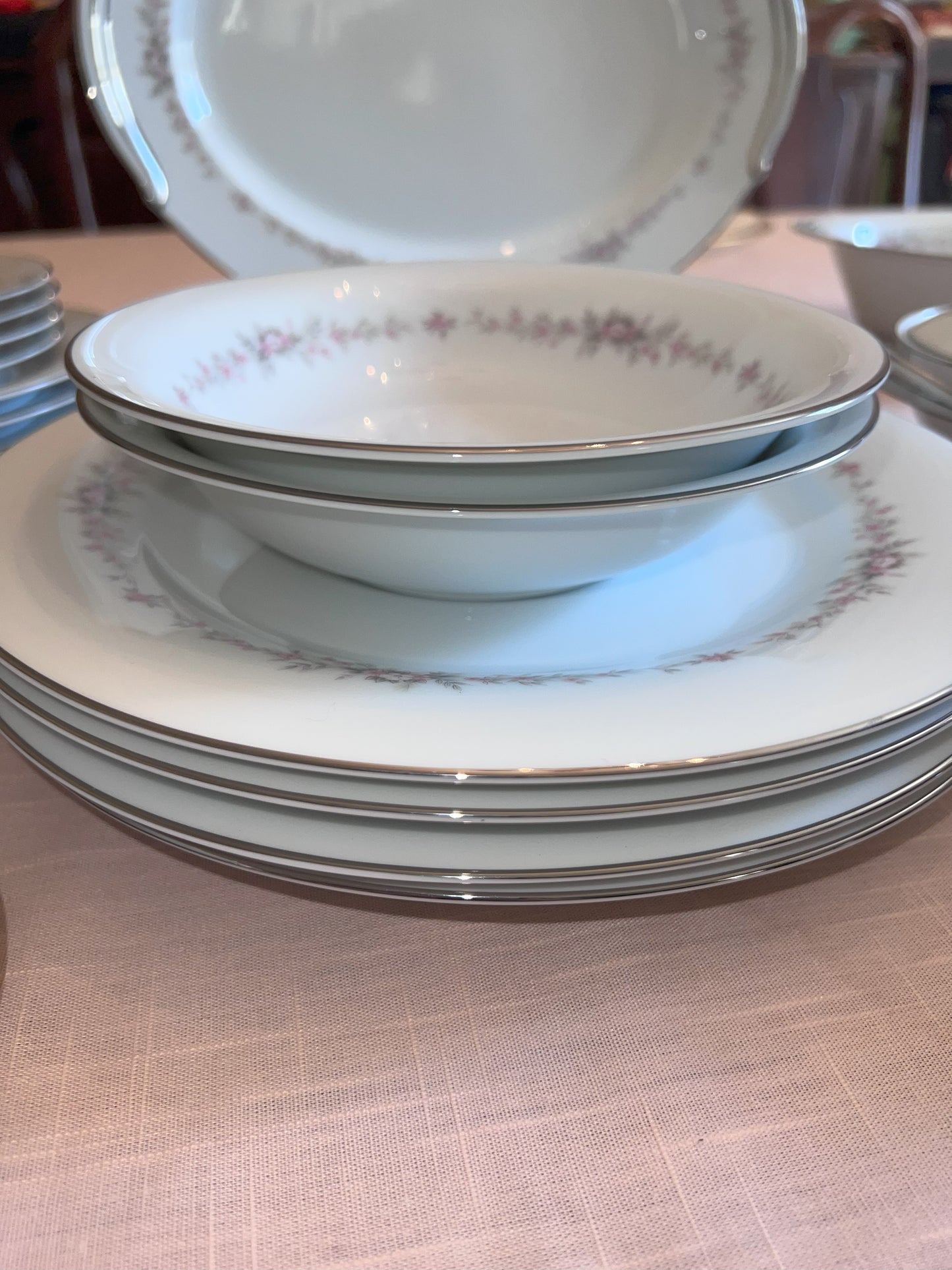 48pc set - Vintage Noritake Rosepoint China Set