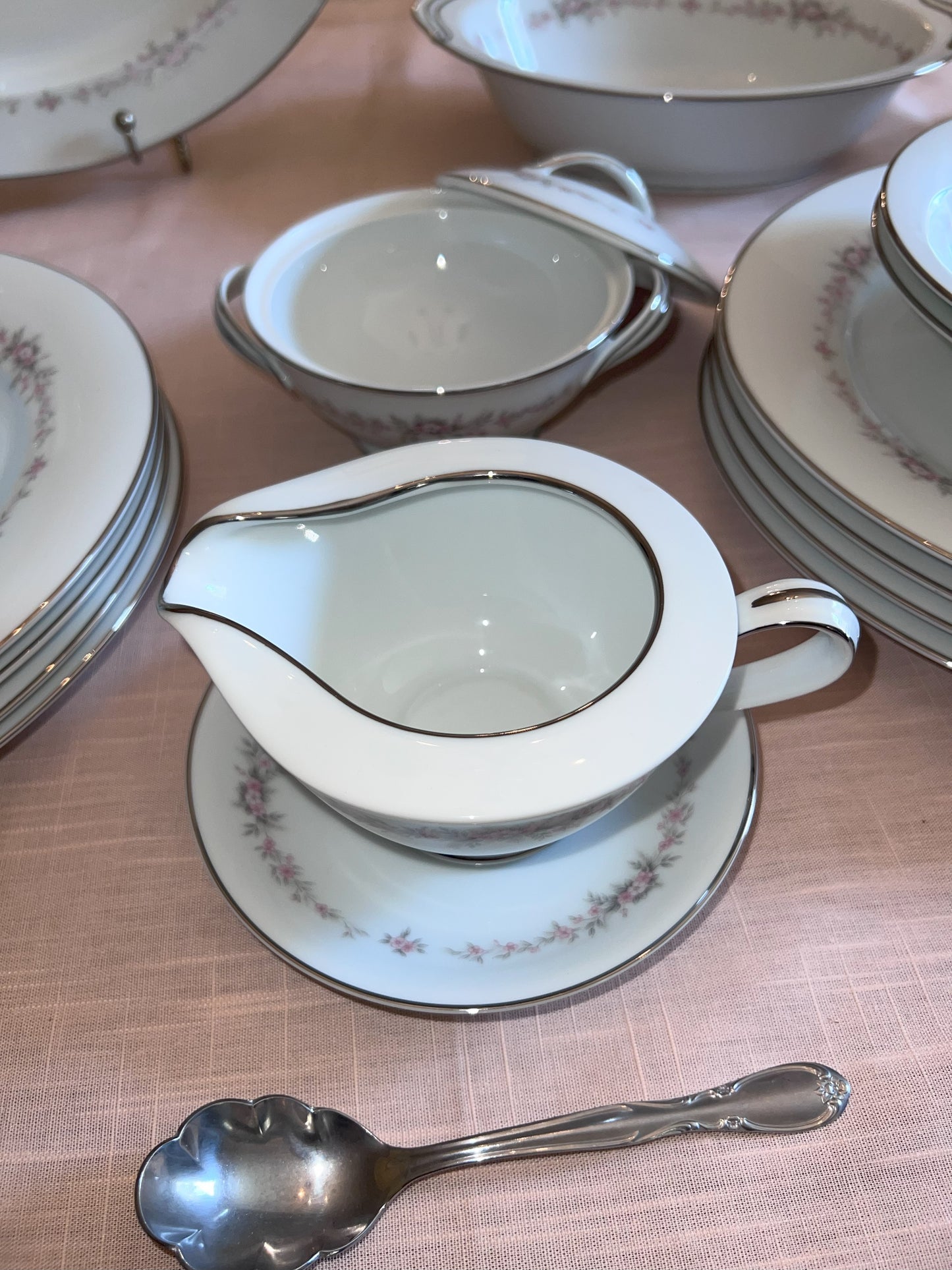 48pc set - Vintage Noritake Rosepoint China Set