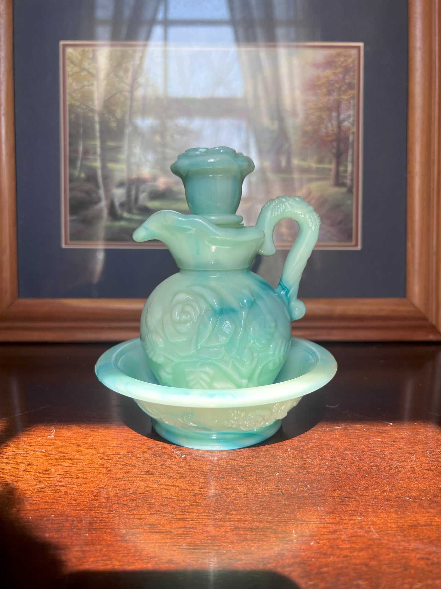 Vintage Avon Jadeite Pitcher