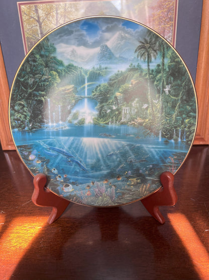 Hamilton Collection - Sanctuary Of The Dolphin Plate