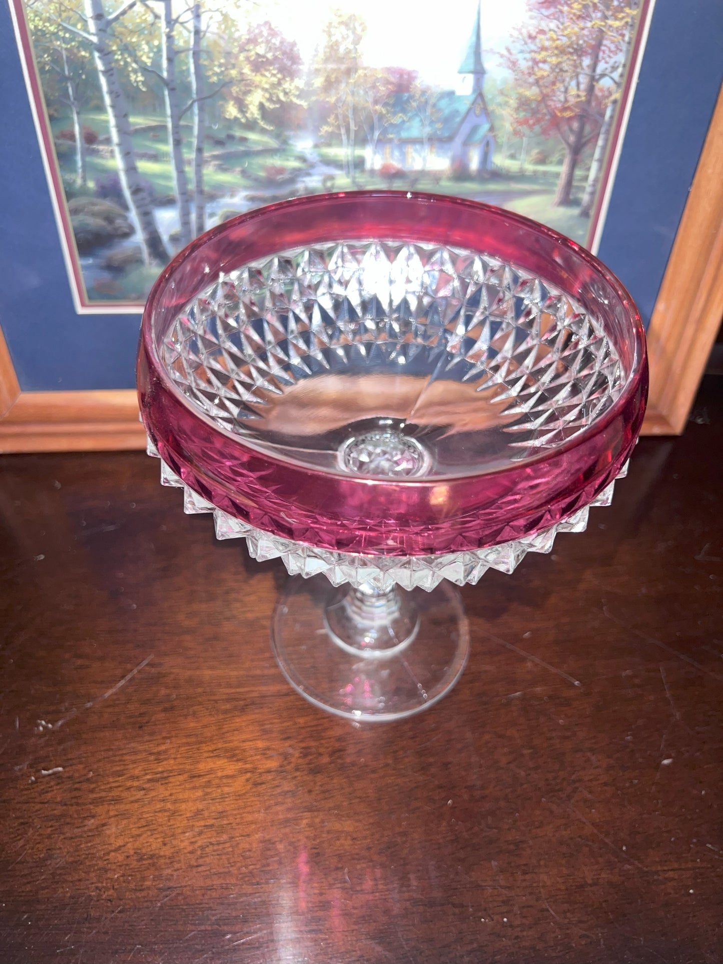 Indiana Glass Tall Candy Dish