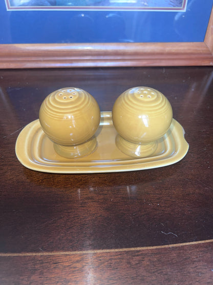 Vintage Fiestaware Yellow Dish Set